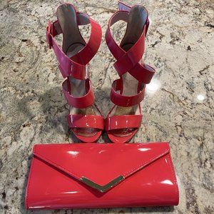 Strappy Coral ALDO heels size 6.5
